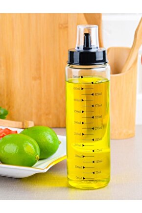 Damlatmaz Yağlık Akıllı Yağlık 500 Ml Cam Yağdanlık