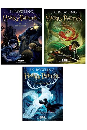 Harry Potter Serisi 1. 2. VE 3. Kitapları Felsefe Taşı - Sırlar Odası - Azkaban Tutsağı 3 Kitap