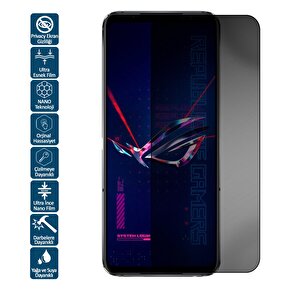Wontis Asus Rog Phone 7 Ultimate Privacy Hayalet Nano Ekran Koruyucu Film