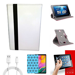 General Mobile E-Tab 10 10.1 HD Nano Cam+Üniversal Tablet Kılıfı+Sarj Kablosu Seti