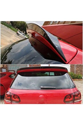 Vw golf 6 gti bagaj üstü spoiler pianoblack boyalı 2009  2013