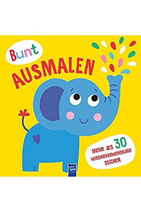 Bunt Ausmalen (cover Grün  Elefant)