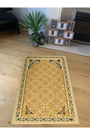 MEKTA HOME Kalın ve Yumuşak Dokulu Dijital Baskılı Halı Seccade MKTNMZ-013