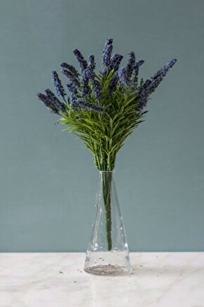1 Adet Cote Dazur Mavi Yapay Lavanta ( Yapay Çiçek )