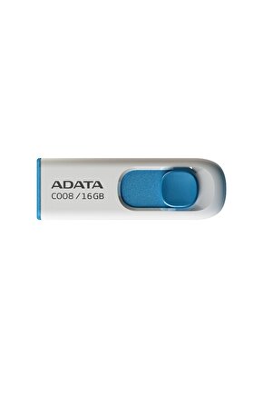 C008-16GB 16GB USB2.0 Classic (White + Blue) Flash Bellek