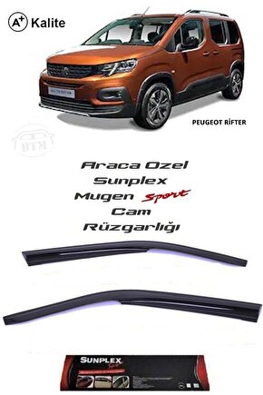Peugeot Rifter Cam Rüzgarlığı Marka Mugen 2li