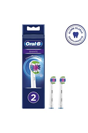 Diş Fırçası Yedek Başlığı Clean Maximiser 3d White 2 Li
