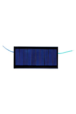 Küçük Mini Güneş Paneli 8cmx4cm 4,5Volt 0,2A + ve - Uç Kablolu