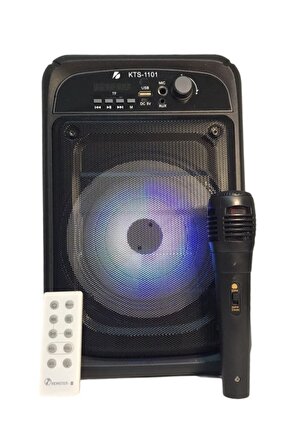Büyük Boy Bluetooth Hoparlör Karaoke Mikrofon Kumandalı Outdoor Parti Hoparlörü Fm Radyo-usb-tf Kart