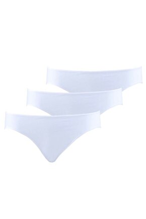 Kadın Beyaz Slip Külot 3lü Paket