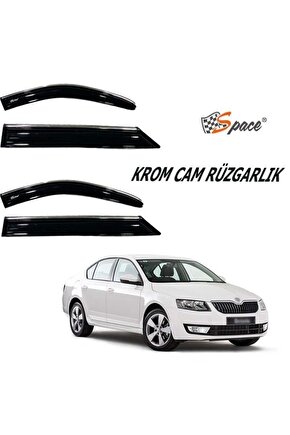 Skoda Cctavia Krom Cam Rüzgarlığı 2014-2020 Caru421