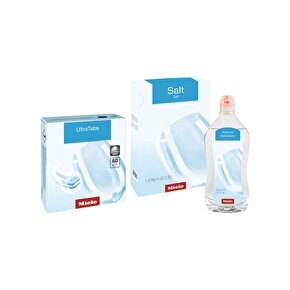Miele 3 Lü Bulaşık Deterjan Seti (Tablet -Tuz -Parlatıcı)
