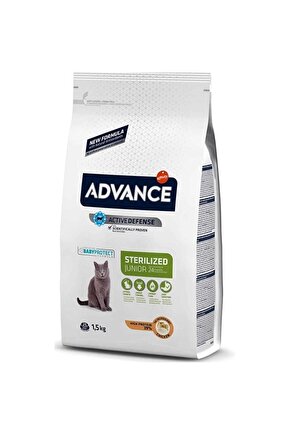 Tavuklu Kısırlaştırılmış Yavru Kedi Kuru Kedi Maması 1.5 Kg