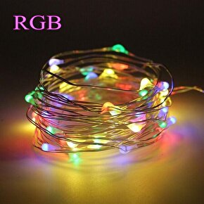 USBli Rgb Peri Led Işık 5 metre|Renkli Su Geçirmez Esnek ve Güçlü Işık Performansı-Tel Şerit Led