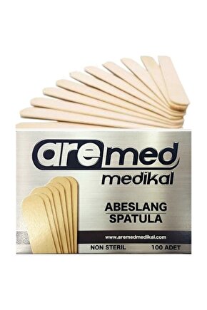 Medikal Abeslang Ahşap Dil Çubuğu - Ağda Spatulası 100lü