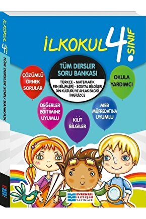 4. Sınıf Tüm Dersler Soru Bankası  Kolektif  Evrensel İletişim Yayınları  9786052110799