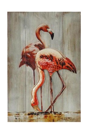 Lux Flamingo Dekoratif Tablo