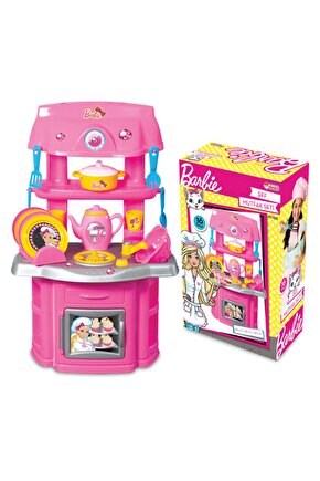 Barbie Şef Mutfak Set Kız Çocuk Oyuncak Mutfak Seti-01503