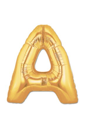 Gold Folyo Balon 16 Inç 40 Cm ( A ) Harfi
