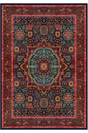 Gloria Td736 Multi Klasik Desen Dokuma Saçaklı Kilim