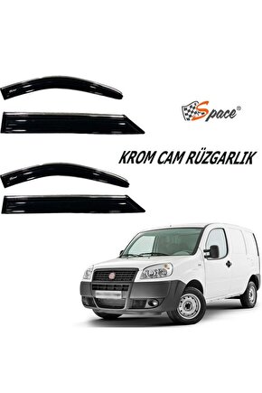 Fiat Doblo 1 Cam Rüzgarlığı Kromlu 2li  Caru464