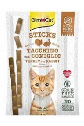 Sticks Hindi Etli Tavşan Etli Tahilsiz Ödül Çubukları 20 gr