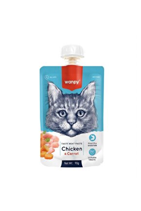 Taze Tavuklu Ve Havuçlu Vitaminli Kedi Et Ezmesi 90 gr X 2 Adet