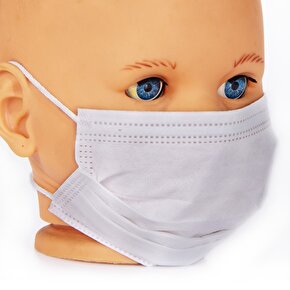 Comfort Plus 3 Katlı Cerrahi Full Ultrasonic Maske Çocuk Meltblown lu