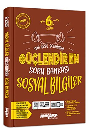 Ankara Yayıncılık 6. Sınıf Güçlendiren Sosyal Soru Bankası