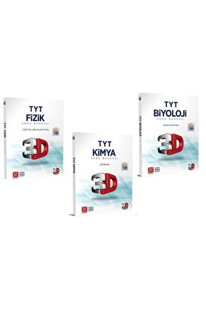 Tyt Fizik Kimya Biyoloji Soru Bankası Seti Yeni 2021 3dtytsetx6