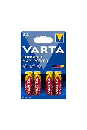 Max Tech Yüksek Performans Alkalin Seri Kalem Pil Aa 4lü 4706101404