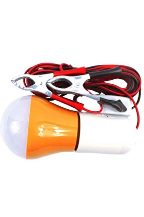 Sm-2103 12v - 5w - 4 Metre Seyyar Led Ampul Anahtarlı Akü Lamba