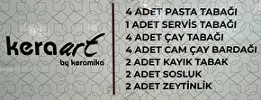 KERAMİKA EGE BULUT IVORY 19 PARÇA KAHVALTI TAKIMI GÜL KURUSU