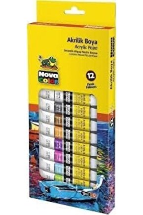 Akrilik Boya Tüp 12ml 12li