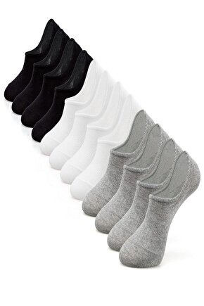 Unisex Pamuklu Görünmez Sneakers Çorap  12 Çift