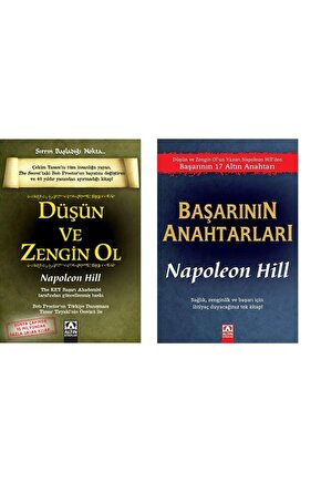 Düşün Ve Zengin Ol - Başarının Anahtarları, Napoleon Hill (2 KİTAP)