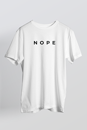 NOPE - T-Shirt BEYAZ