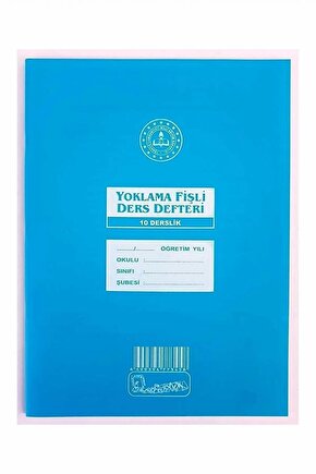 Yoklama Fişli Ders Defteri 10 Derslik