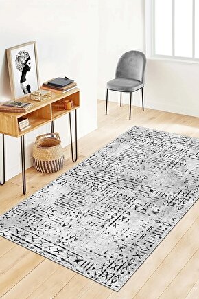Dijital Baskılı Kilim Model  Makinede Yıkanabilir Kaymaz Taban Halı