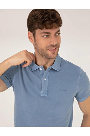 Koyu Mavi Slim Fit T-shirt