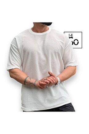 Köpük Kumaş Oversize T-Shirt