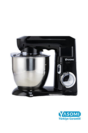 Yasomi SM1571NL Siyah 6,5 Litre 1800 W Döküm Stand Mixer Mutfak Şefi (Yasomi Türkiye Garantili)