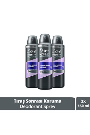 Tıraş Sonrası Koruma Sağlayan Terleme Karşıtı Deodorant Sprey 150 ml x3