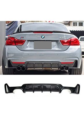 Bmw F32 F33 F36 Arka Tampon Difüzörü 4 Çıkış Pianoblack 4 Serisi