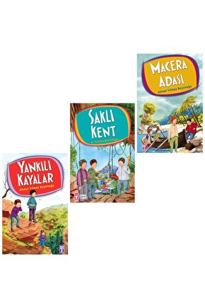 Ahmet Yılmaz Boyunağa 3lü Kitap Seti ( Yankılı Kayalar - Saklı Kent - Macera Adası )