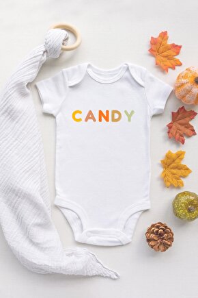 Özel Tasarım Lisanslı Candy Bebek Body Beyaz Anne Baba Bebek Badi Zıbın