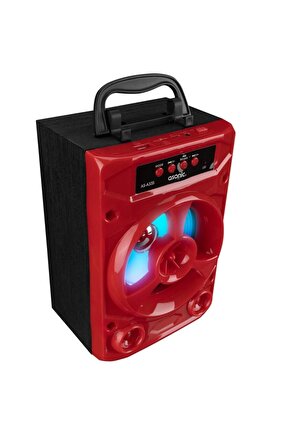 As-a33k Kırmızı 3w - Dc 5v Bluetooth-usb-aux -tf Cardlı Speaker