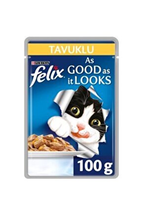 Tavuk Etli Yetişkin Kedi Pouch 85 gr X 10 Adet