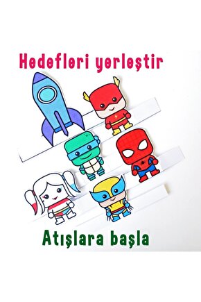Atış Serbest - Disk Fırlatıcı Stem Eğitim Kiti Eğitici Eğlenceli Oyuncak Fen Bilim Kutu Oyunu