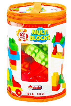 Baskılı Çantada İlk Legom 62 Prç Multi Blocks Lego Blokları 01253